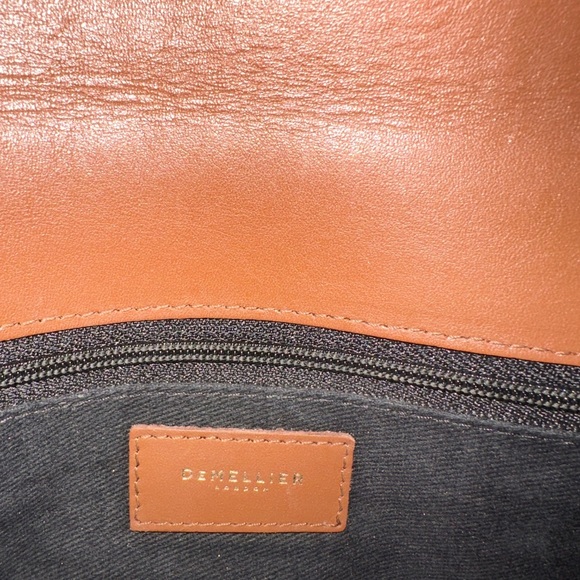 DeMellier Tokyo Raffia/Tan Brown Shoulder Bag Clutch Envelope - Picture 7 of 9